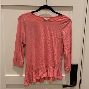 Pink 3/4 sleeve top